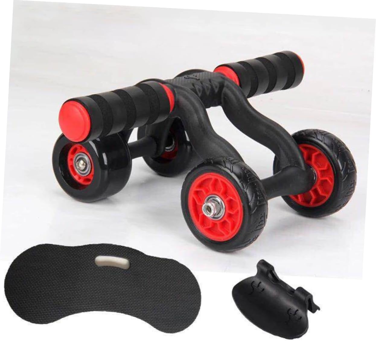Wheel Mute Fitness Wheel Abdominal Roller Home Gym Accessory for Weight Loss Muscle Building Lightweight Portable Non-slip Handles for Comfort