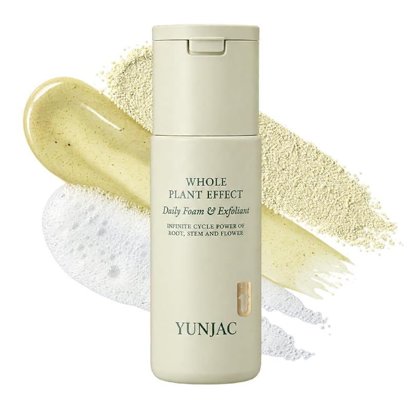 YUNJAC Espuma Facial Diária com Enzimas e Esfoliante, 80 g