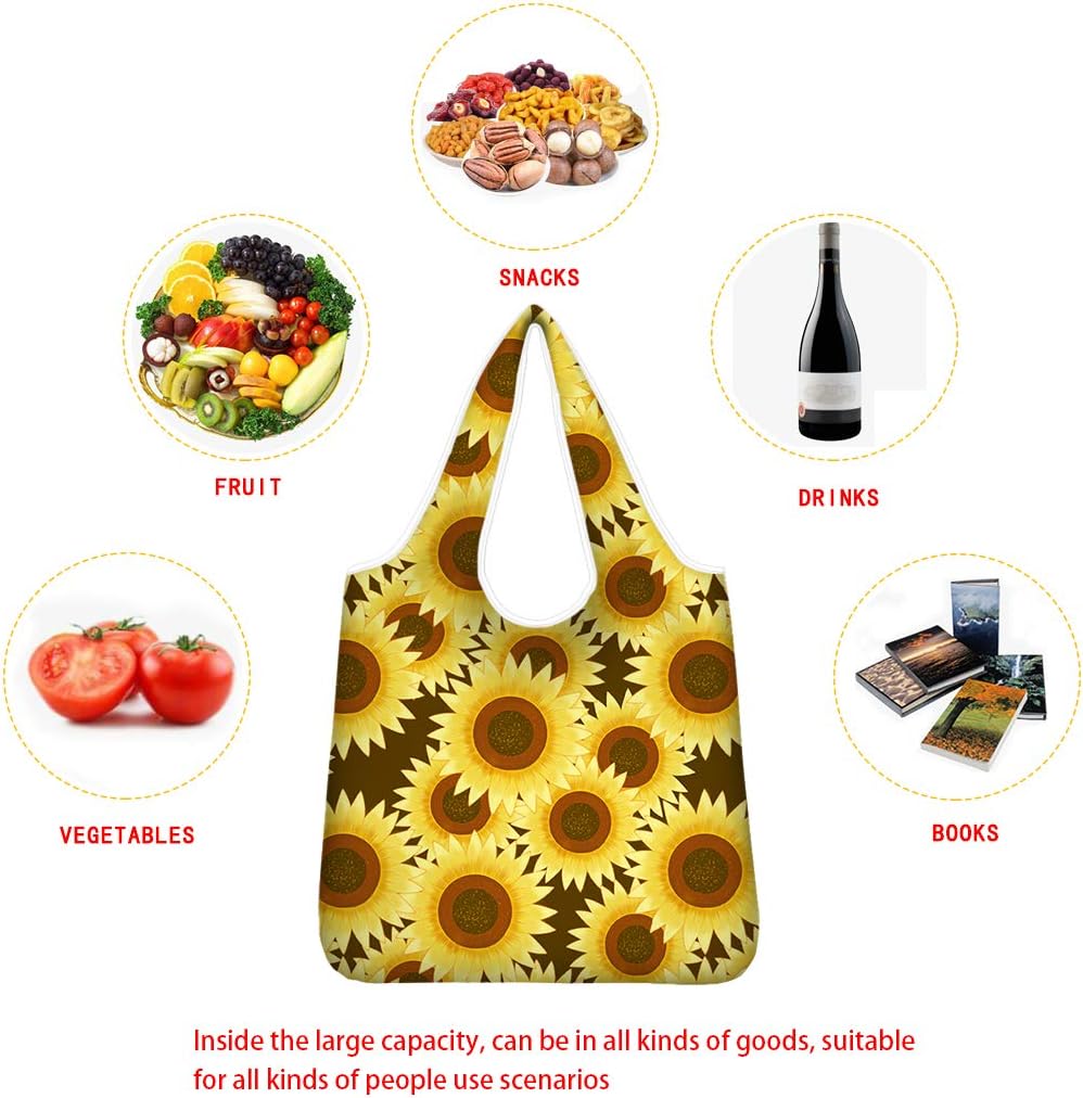 Xhuibop Cute Sea Turtle Reusable Grocery Bags Tie Dye Tote Bags Polyester Cloth Foldable Heavy Duty Shopping Bag Washable Vegetable Banana Bags Kitchen Storage Gift Bags with Pouch