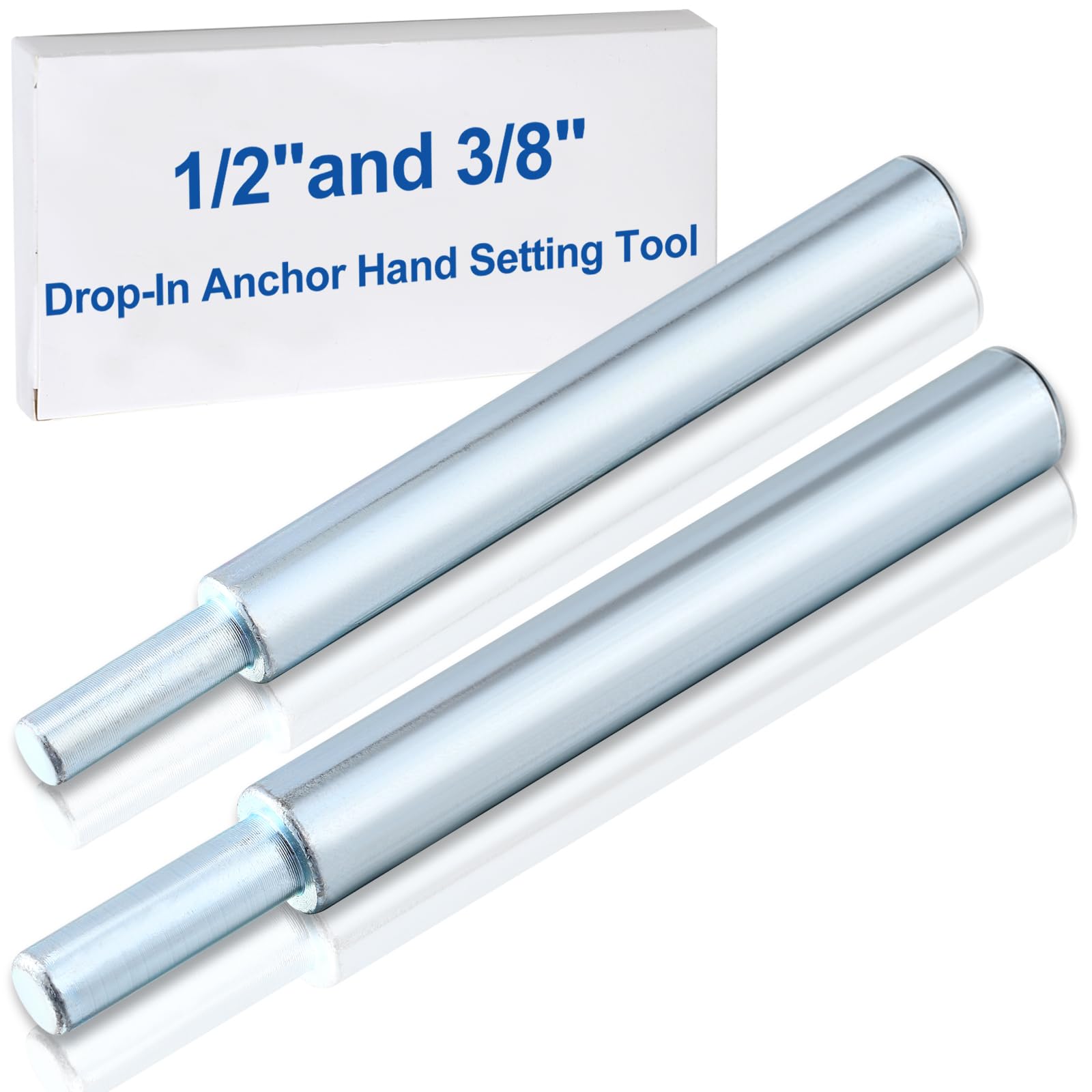 3/8" Drop-in Anchor Setting Tool - Manual Hand Tool For Concrete Anchors, Alloy Steel, Easy Installation