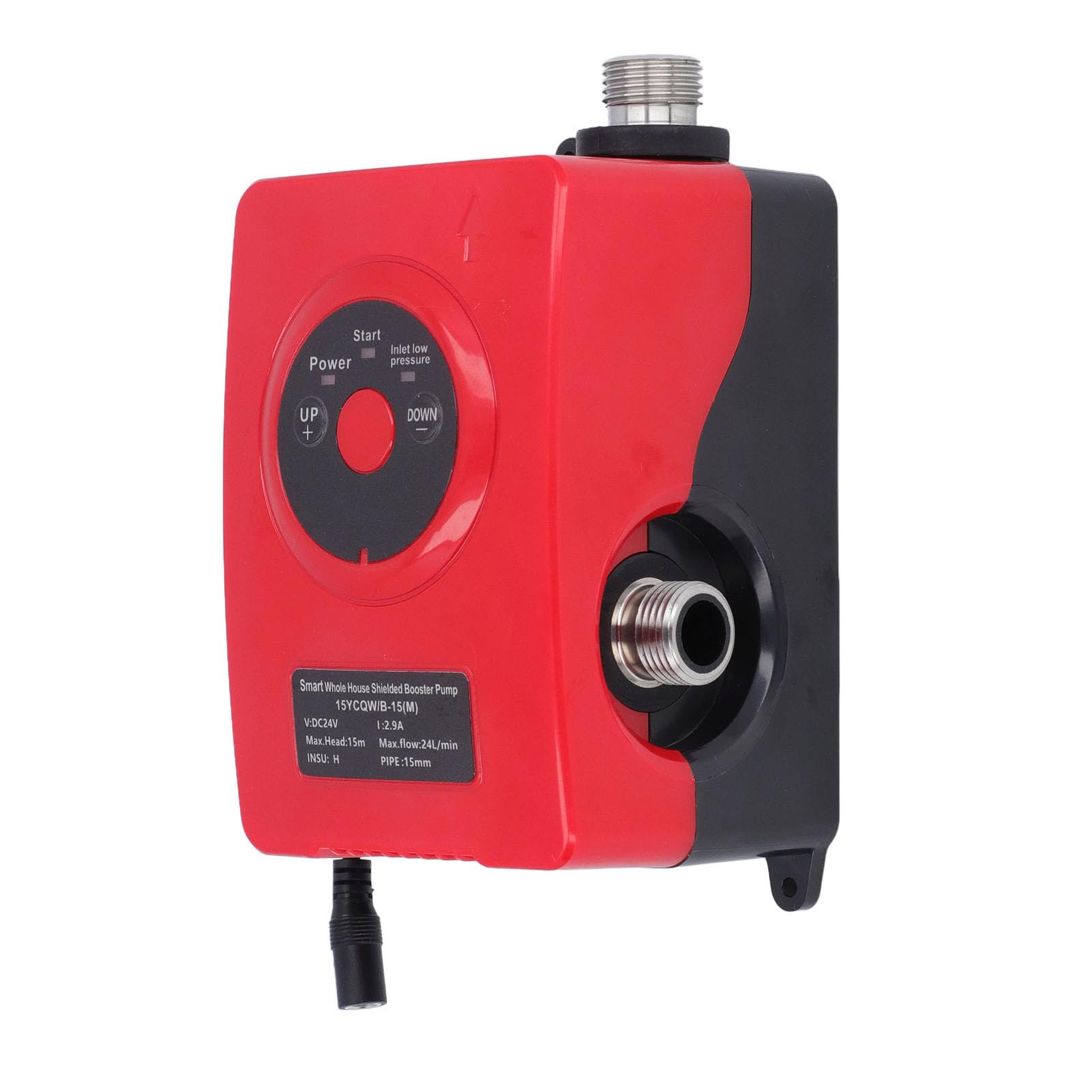Pompa Booster per Scaldabagno 24 L/min 69 W, Pompa Booster Schermata Intelligente Pompa di Circolazione Ultra Silenziosa per L'orto