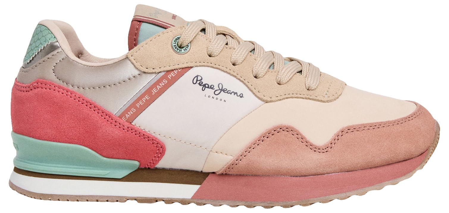 Pepe Jeans Women's London SEA W Sneak, Orange (Sandstorm Beige), 36