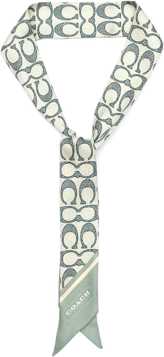 Coach TEXTURED SIGNATURE C PRINTED SILK SKINNY