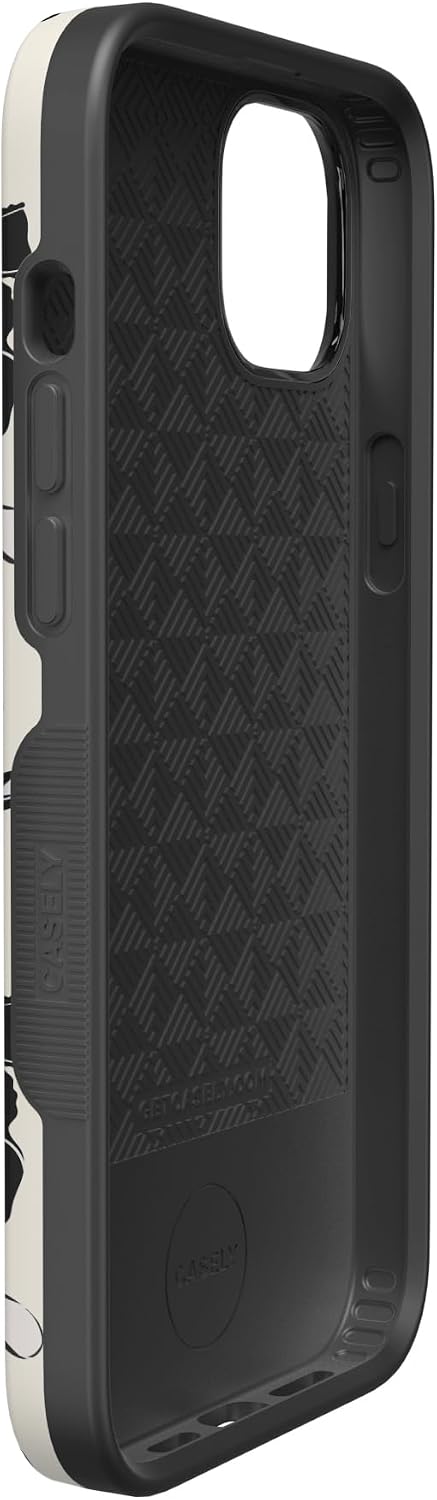 Casely iPhone 14 Case | Goth Girlie | Black Bows | Bold Protective Design | Compatible with MagSafe