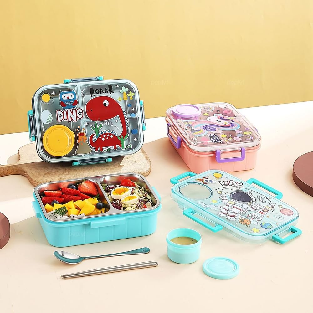 KIDZY Lunchbox: Leakproof Stainless Steel for Kids -6