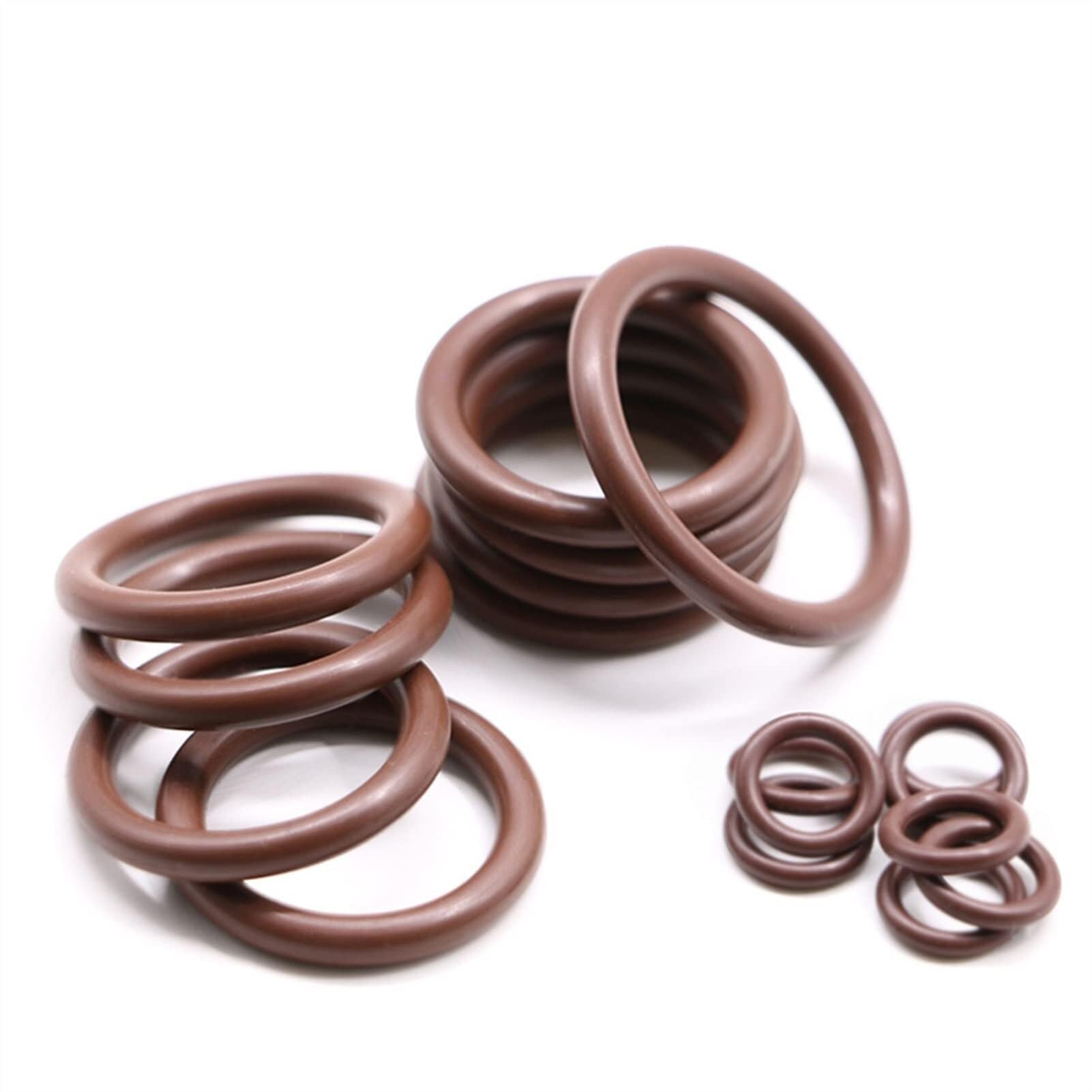 Joint d'étanchéité en Silicone, pièces de quincaillerie, diamètre extérieur 2.3mm, rondelle en caoutchouc étanche, joint torique, 5 pièces,Matériau Fiable