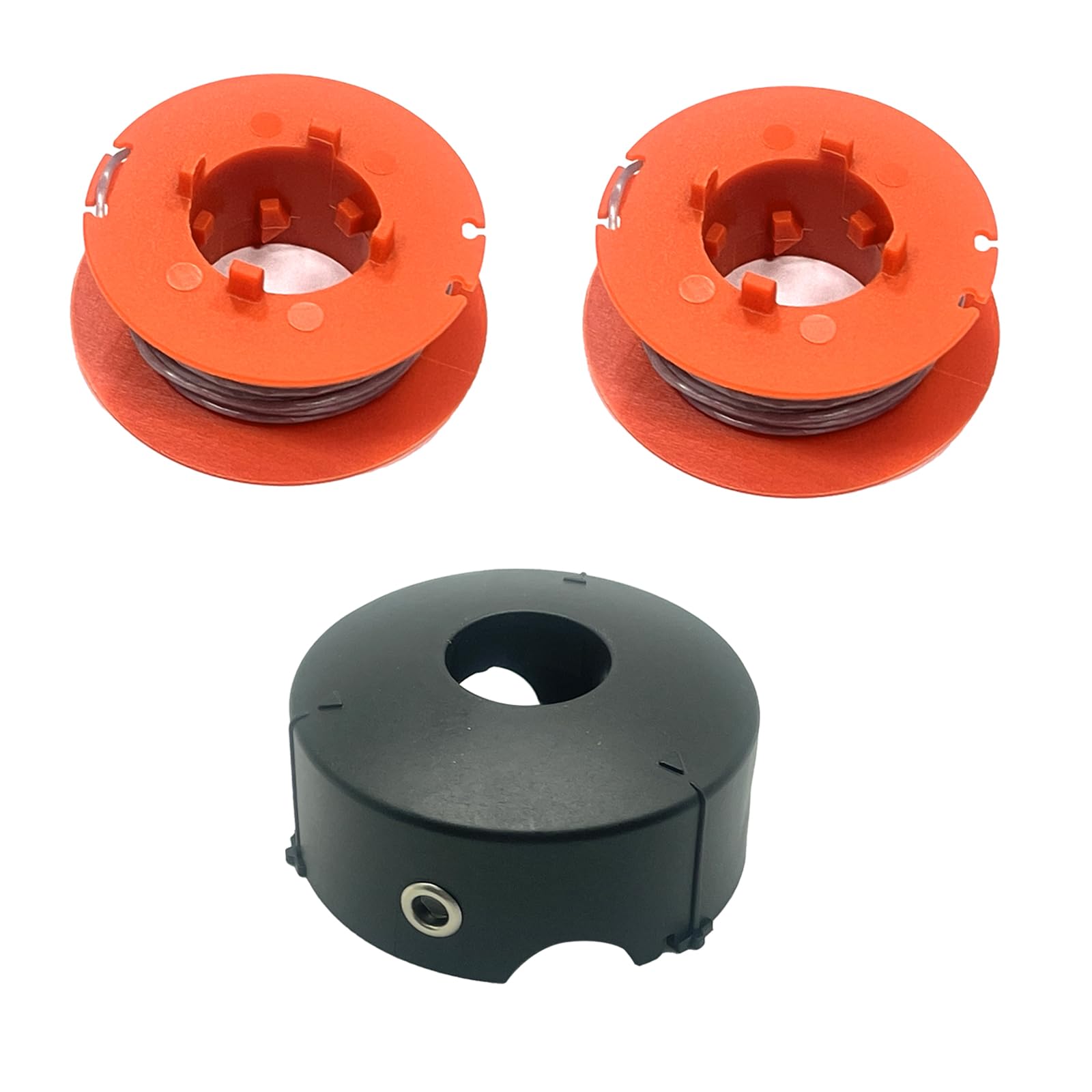 F016800175 Replacement Thread Spool for Bosch ART 23 26 30 Easytrim Combitrim Strimmer, Grass Trimmer Pro-Tap Automatic Spool Line 8M with F016L71088 Cover (2 spools + 1 cover)