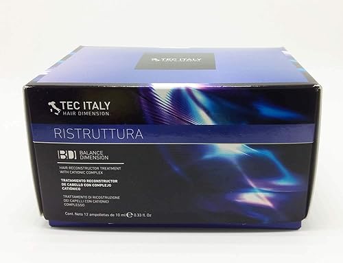 Miniatura 2 de Tec Italy Recunstruct - Tratamiento capilar Al Semi Di Lino 033 onzas 12 unidades de ampolletas