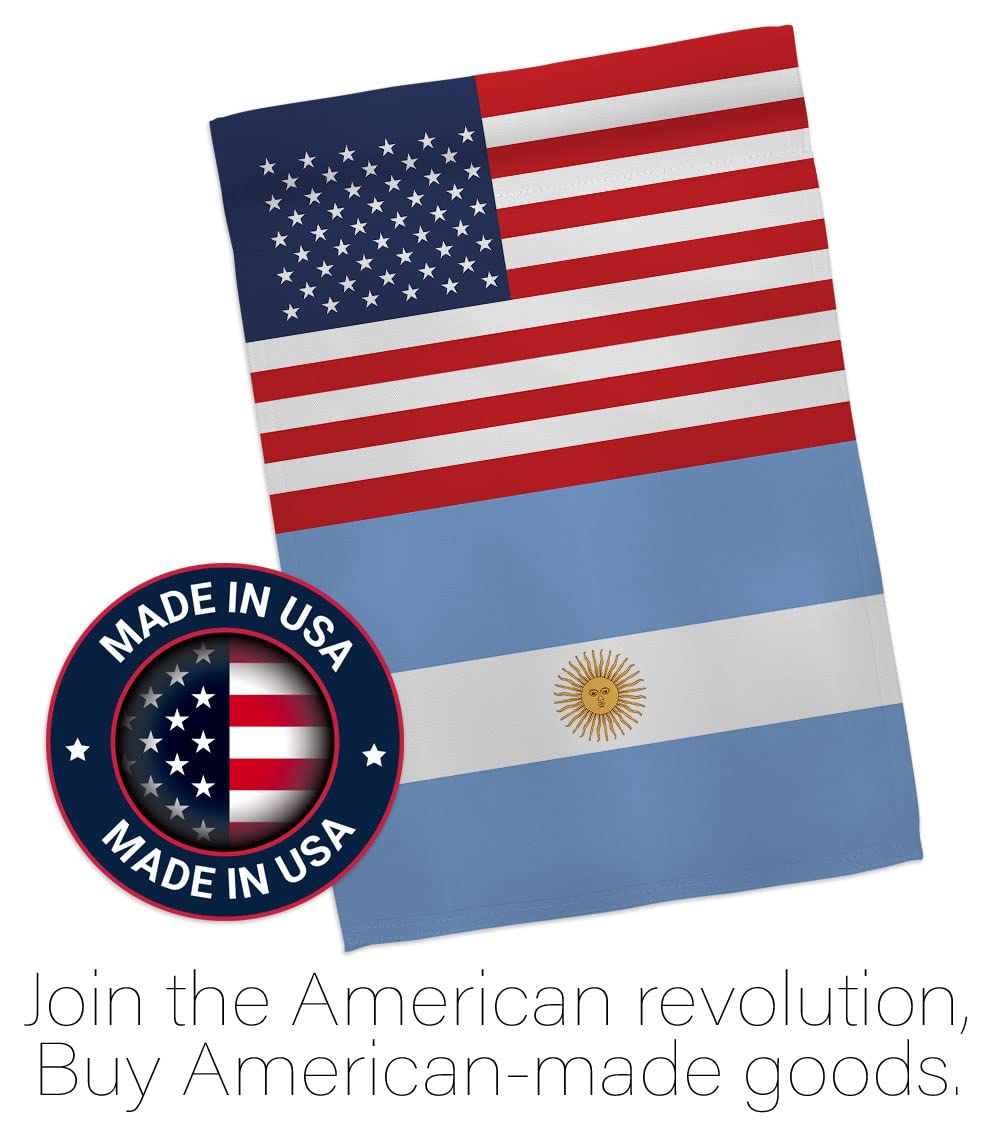 ワールドカップ アルゼンチン 米国友情旗 バナー ウォールアート フラッグポール 屋外装飾 ガーデンタペストリー ヤードサイン FI