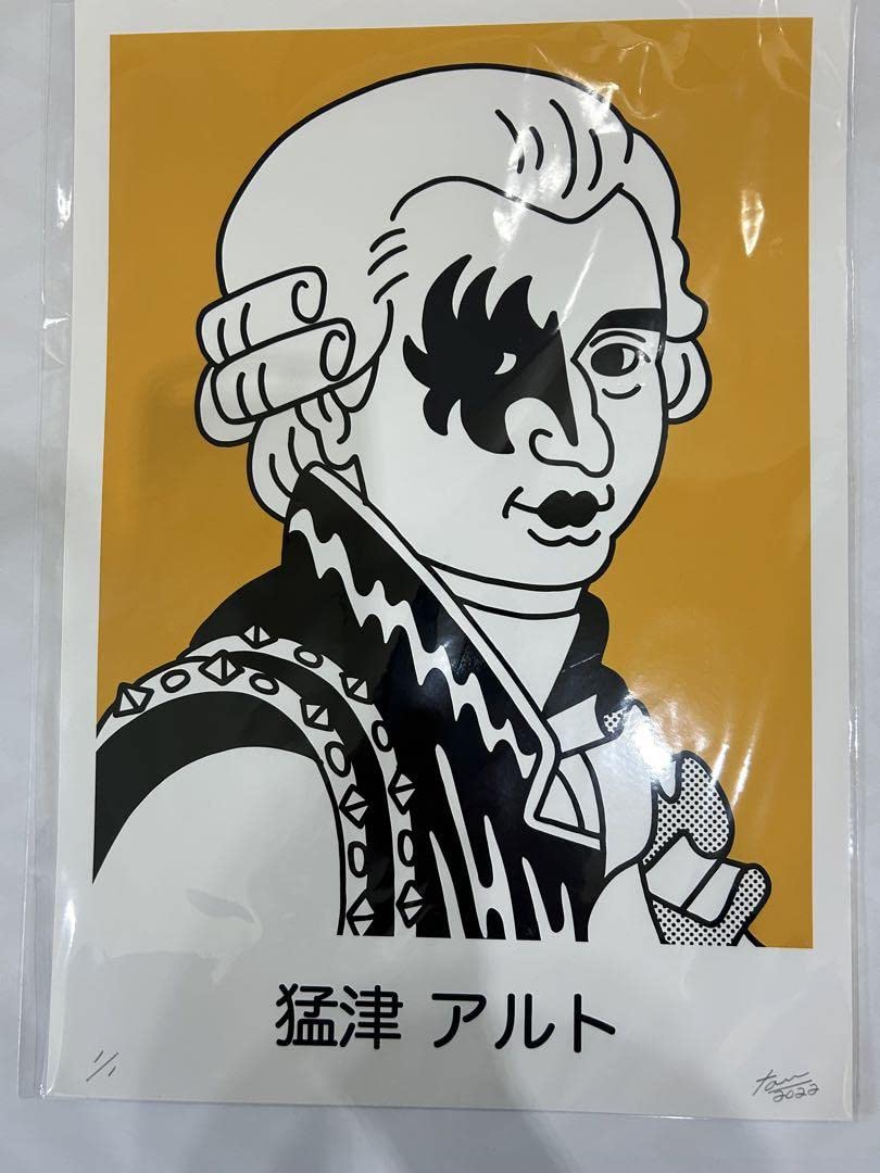 FACE OKA シルクスクリーン　アート face oka シルクスクリーン