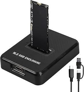 Docking Station M.2 NVMe & SATA 10Gbps USB 3.2 Gen2 for M-Key/B+M Key External SSD Enclosure 2230/2242/2260/2280