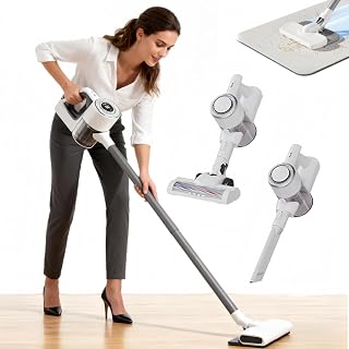 Osmo Pro Vacuum, 2026 Upgraded Cordless Stick Vacuum, 600w Power, 40 Min Battery Life, 5-Stage Filtration, Rechargeable Stick Vacuum Cordless for Pet Hair, Carpet, and Floor