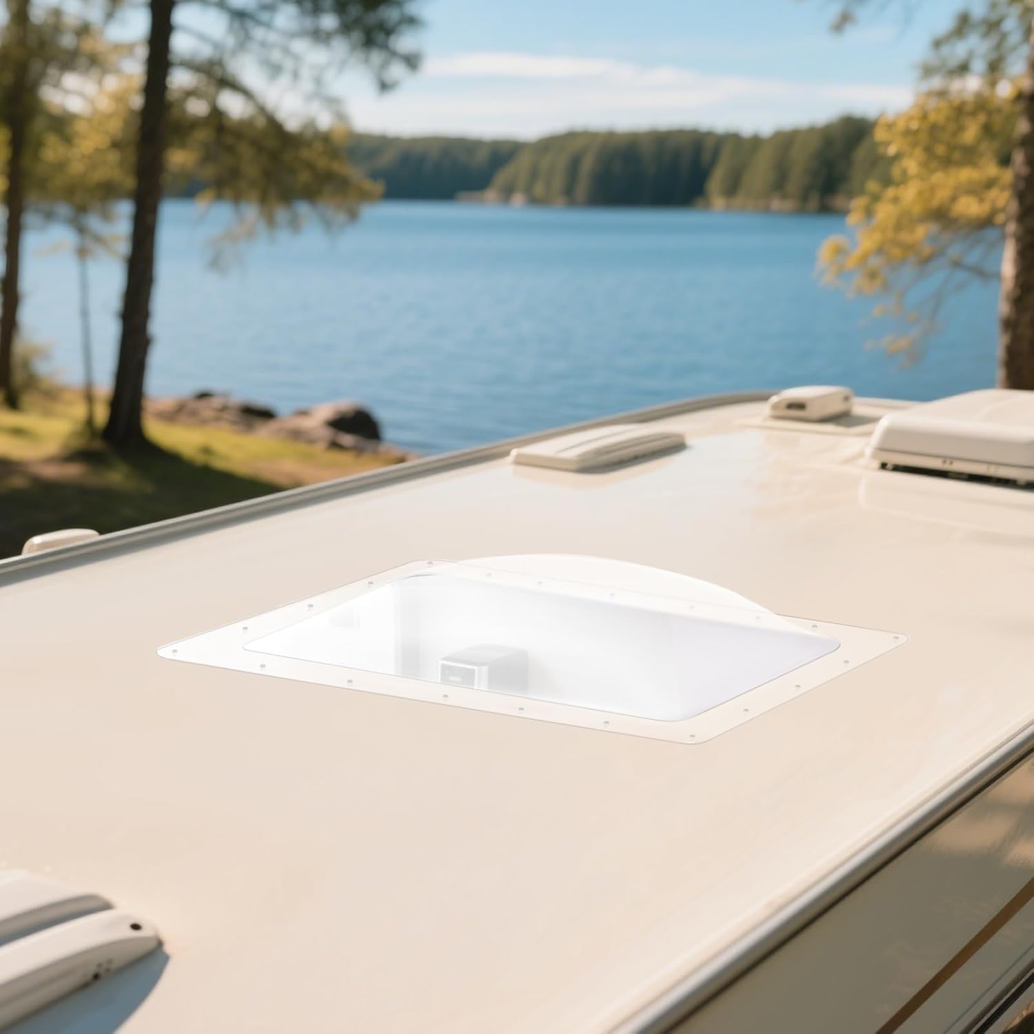 RV Skylight Replacement,18" x 26" Skylight Outer Dome Universal, Camper Skylight, RV Skylight Cover for Camper Trailer,Impact Resistant,Clear