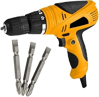 Drywall Screw Gun plastic Powerful Electric Screwdriver/Drill Machine with Reverse Forward and Torque Adjustment Facility (Colours as per Availability)