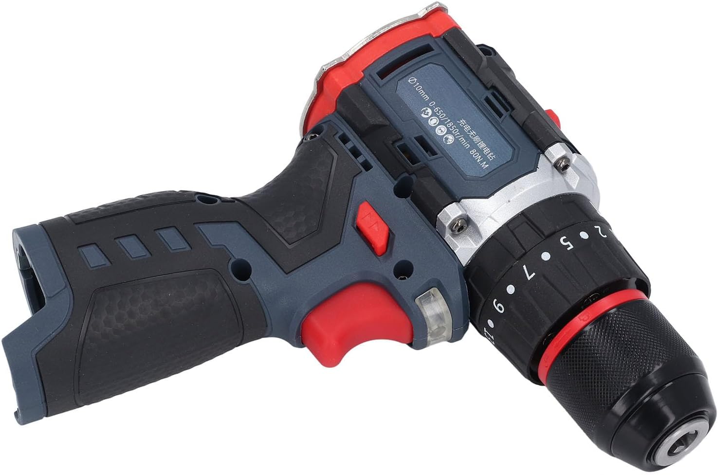 Portable Impact Drill Driver with 80NM for Wood, Metal & Ceramics - Compact Brushl Tool for DIY and Professional Use