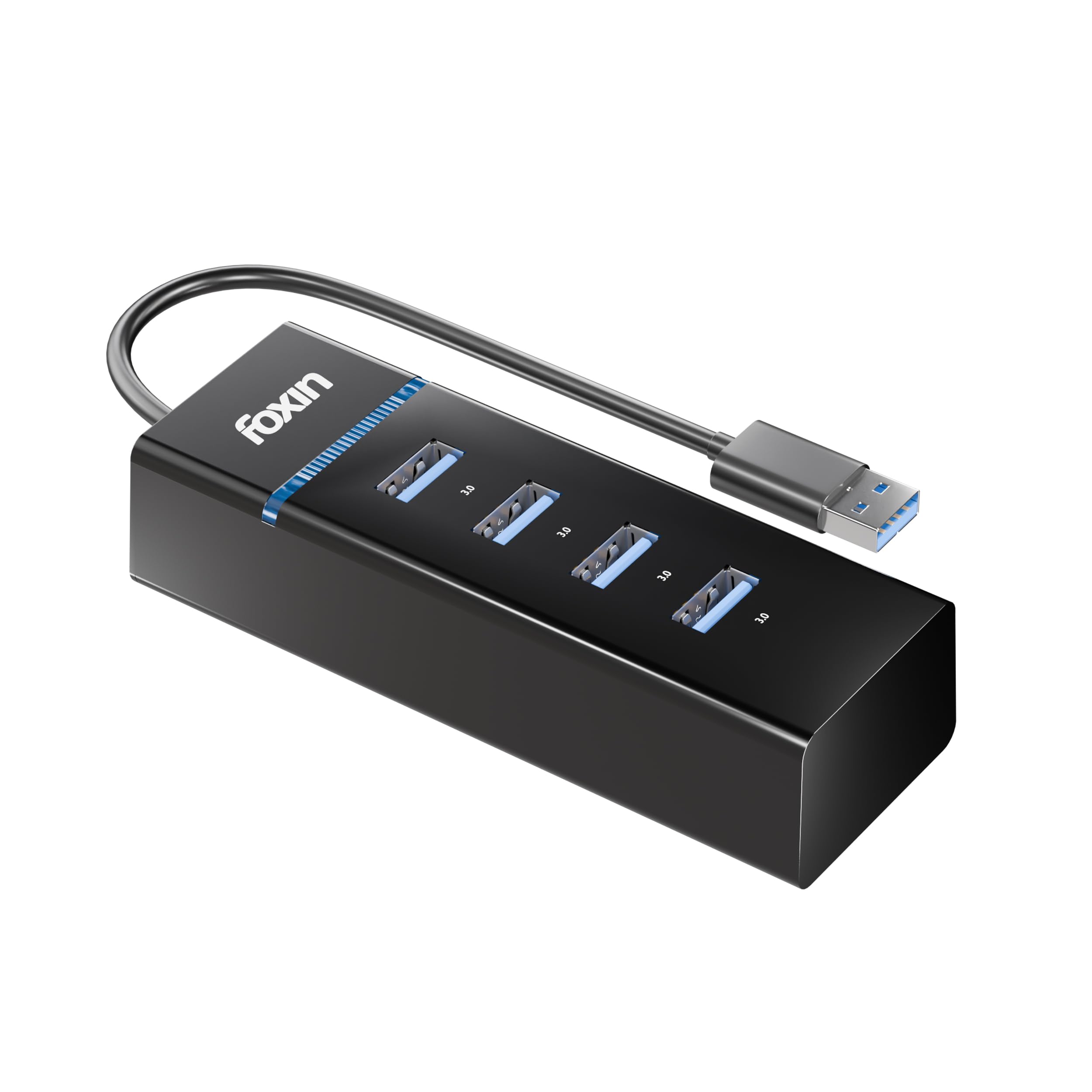 Foxin 4-in-1 USB Hub Ultra Slim | 4 x USB Ports with 1.5 Meter Cable | 480 Mbps Transfer Speed | Multi USB Port Connector for Laptop, PC, Mac | Plug & Play Multiport Adapter - FUH 002 — Amazon image 9