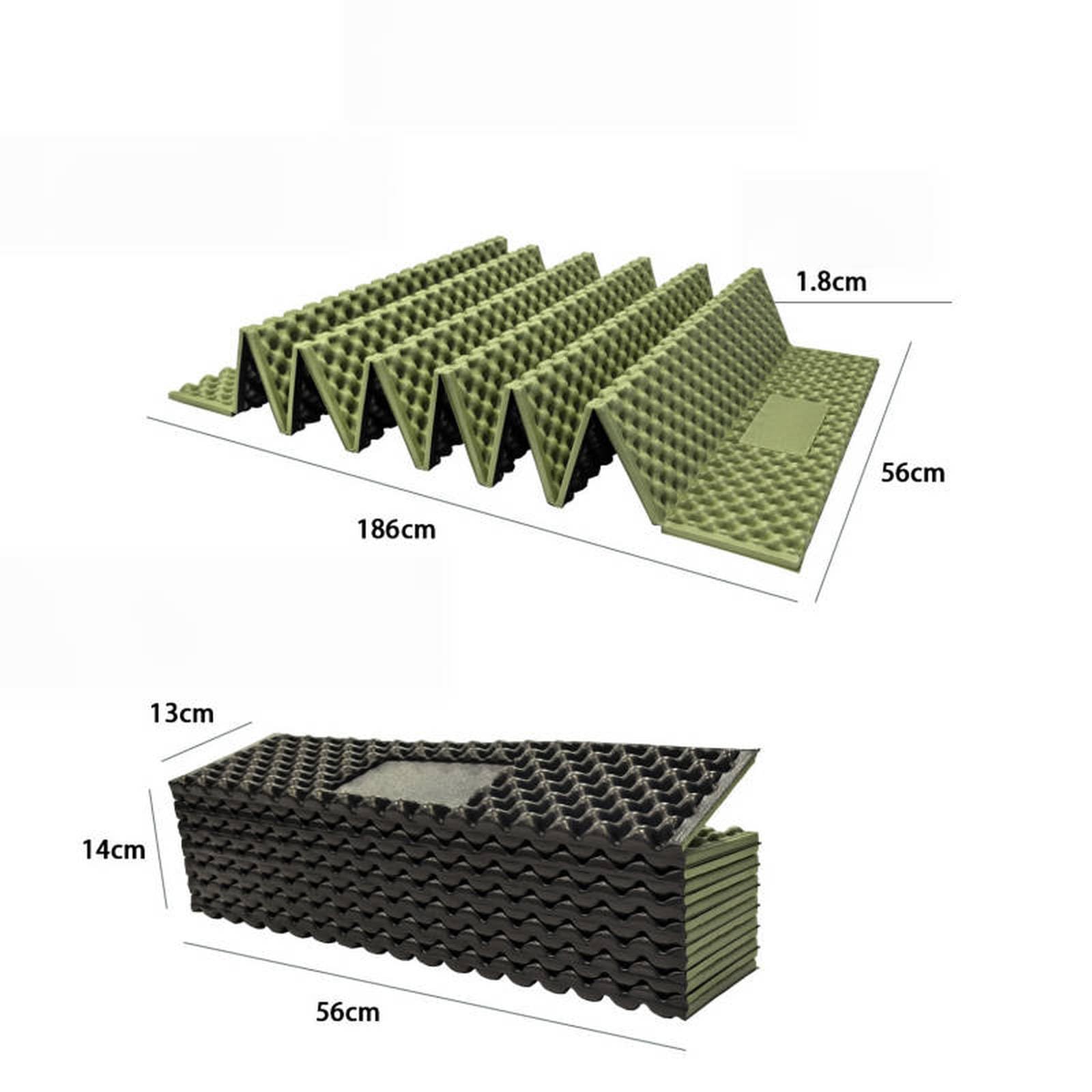 Générique Matelas de Camping Pliable, Matelas en Mousse alvéolée de 1,8 cm d'épaisseur, imperméable et léger, idéal pour la randonnée et Le Trekking.