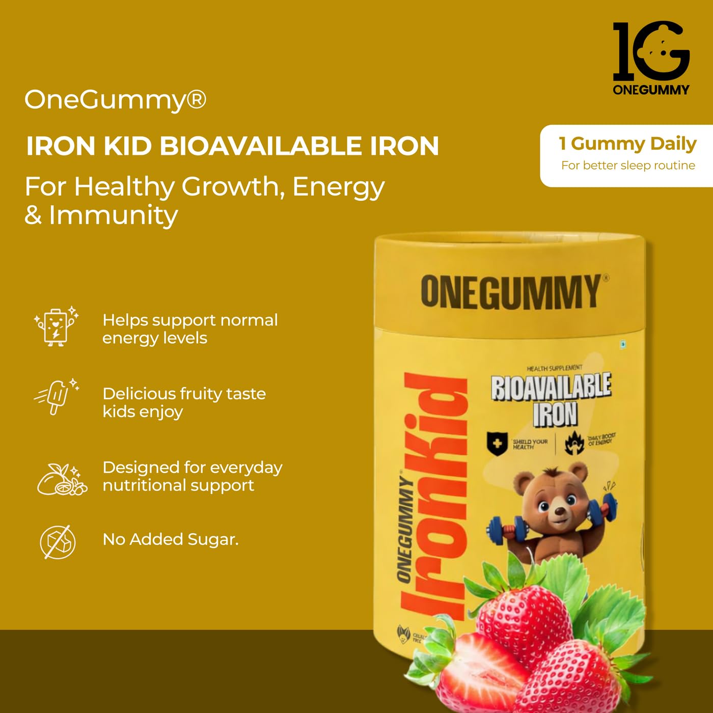 Sleep Gummies with Melatonin Ashwagandha + Iron Kid Bioavailable Chewables | Rest Wellness Nutrition Formula | Vegetarian Daily Combo Pack for Children Adults — Amazon image 4