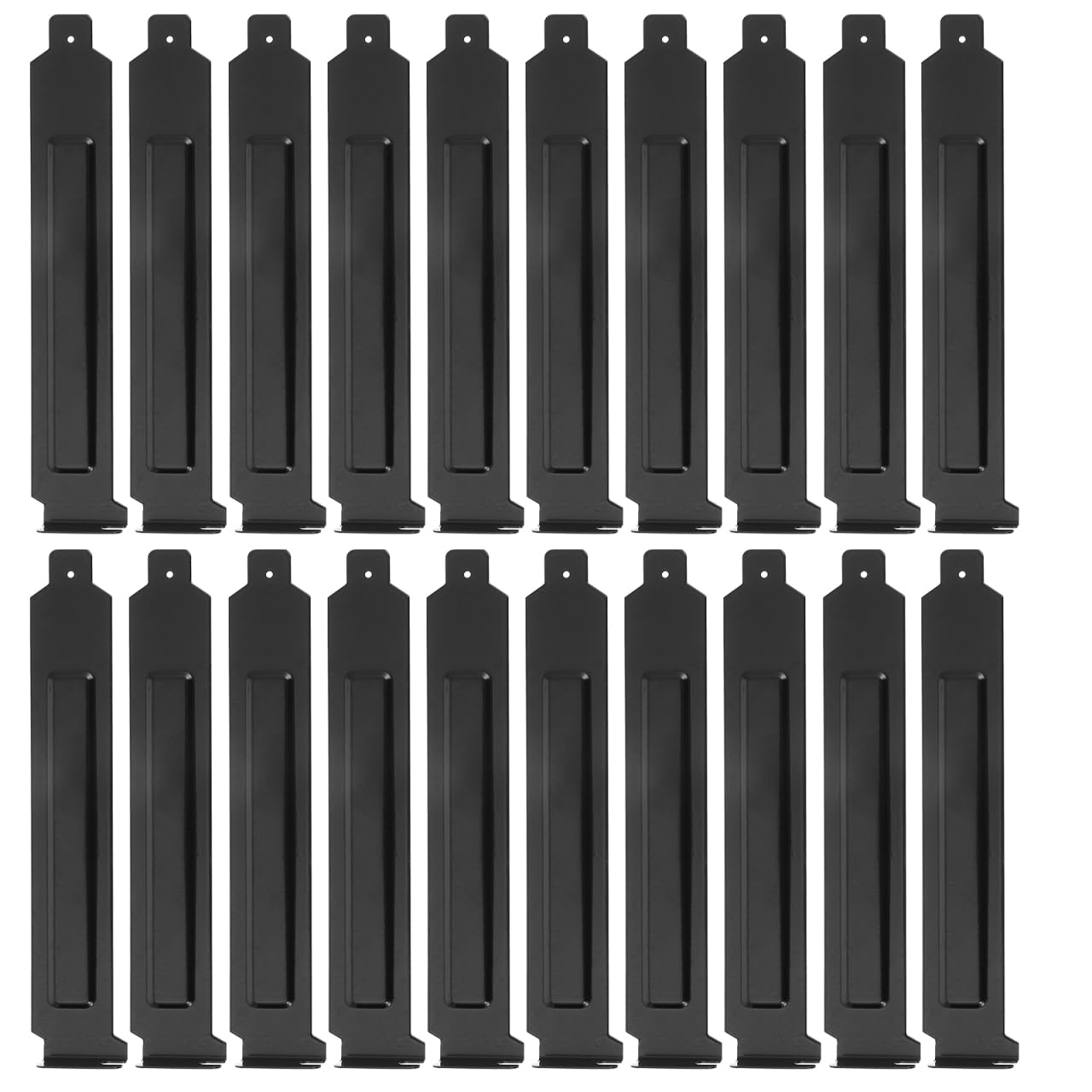 UKCOCO 20-Pack Black Metal PCI Slot Covers 4.72x0.78x0.59In – Dustproof & Heat-Dissipating Blanking Plates for Standard PC Case Expansion Slots, Easy Install for ATX Tower Gaming Desktop