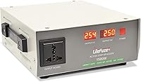 Vista 1 de LiteFuze LF 1500-watt Transformador Convertidor de Voltaje de Alta Resistencia con Tecnología de Detección de Vatios - Convertidor de 110/120V a