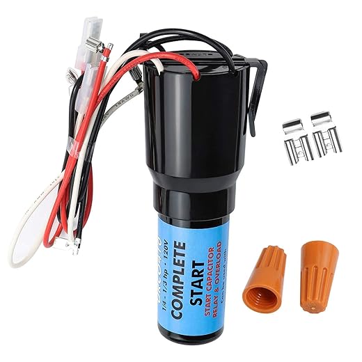 Upgrades URCO410 3 in 1 Hard Start Kit for Refrigerators & Freezers by AMI PARTS -1/4 to 3 in 1 Start Relay - Compressor Hard Start Capacitor 115VAC