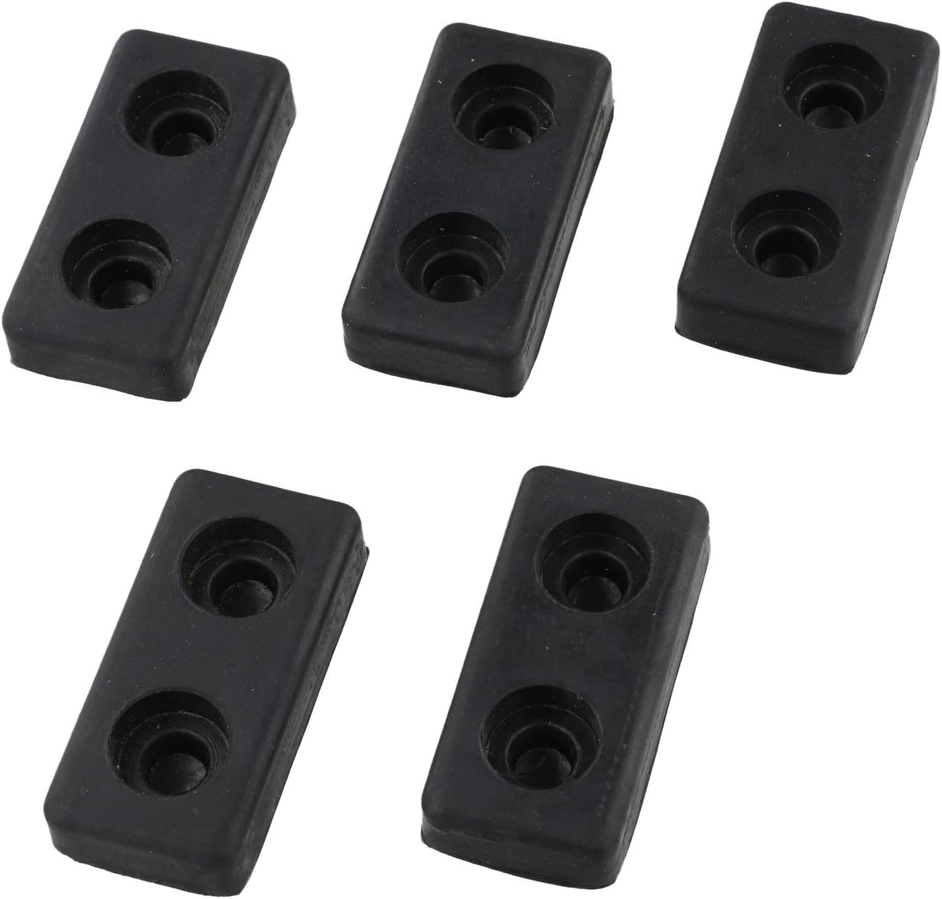 5pcs Fitness Equipment Rubber Shock Absorbing Bumpers Pads to Protect Floors and Minimize Vibration, Suitable for Gym Bikes and Workout Machines