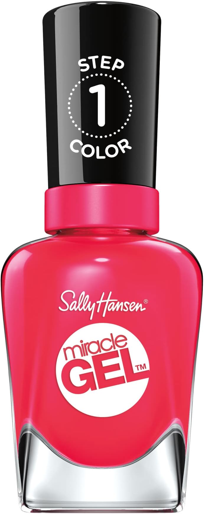 Miracle Gel Salon Quality Nail Polish | Gel-Like Formula, Two-Step System, No UV Light Needed, Long Lasting | Opaque, Glossy | 329 Pink Tank | Reddish Pink Nail Color