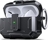 Vista 1 de DASFOND Armor - Funda rígida para auriculares Airpods Pro, grado militar, protección completa, a prueba de golpes, soporte de carga inalámbrica