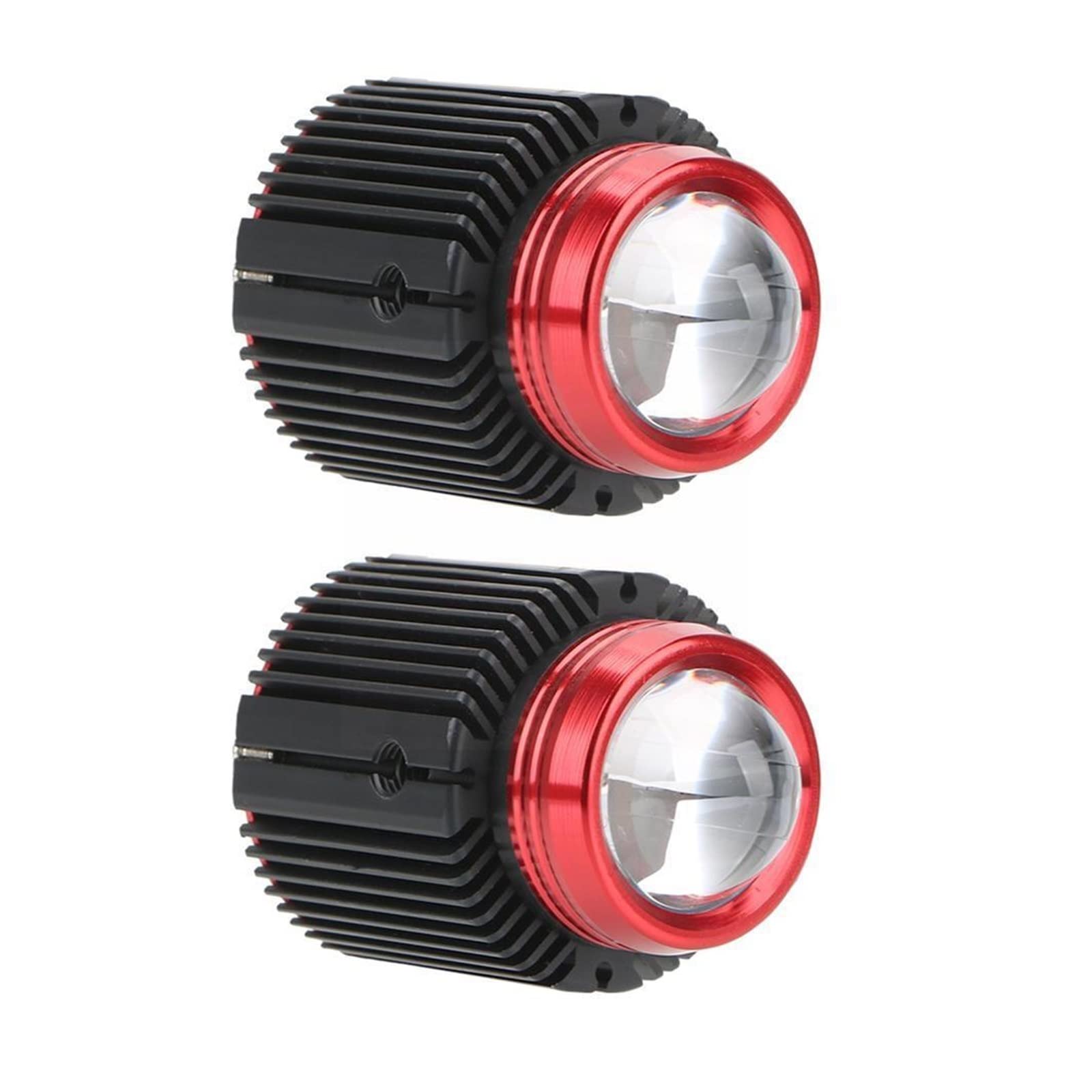 Moto Antibrouillard Lumière Couverture Protecteur 2 Pièces LED Phares Moto Double Couleur Feux Croisement LED Projecteurs Universels Auto Lumières Lampe Auxiliaire Voiture Brouillard Travail Lumière
