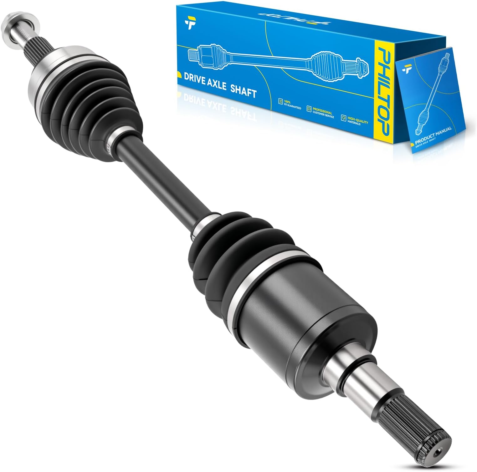 PHILTOP Front Left CV Axle for Jeep Grand Cherokee 2005-2010, Jeep Commander 2006-2010, 66-3417 CV Axle Shaft 1 PCS
