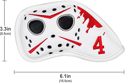 Miniatura 8 de mytag Cubiertas para palos de golf, máscara de hockey, cubierta para la cabeza del conductor, cubierta híbrida de madera de Fariway  Fundas de