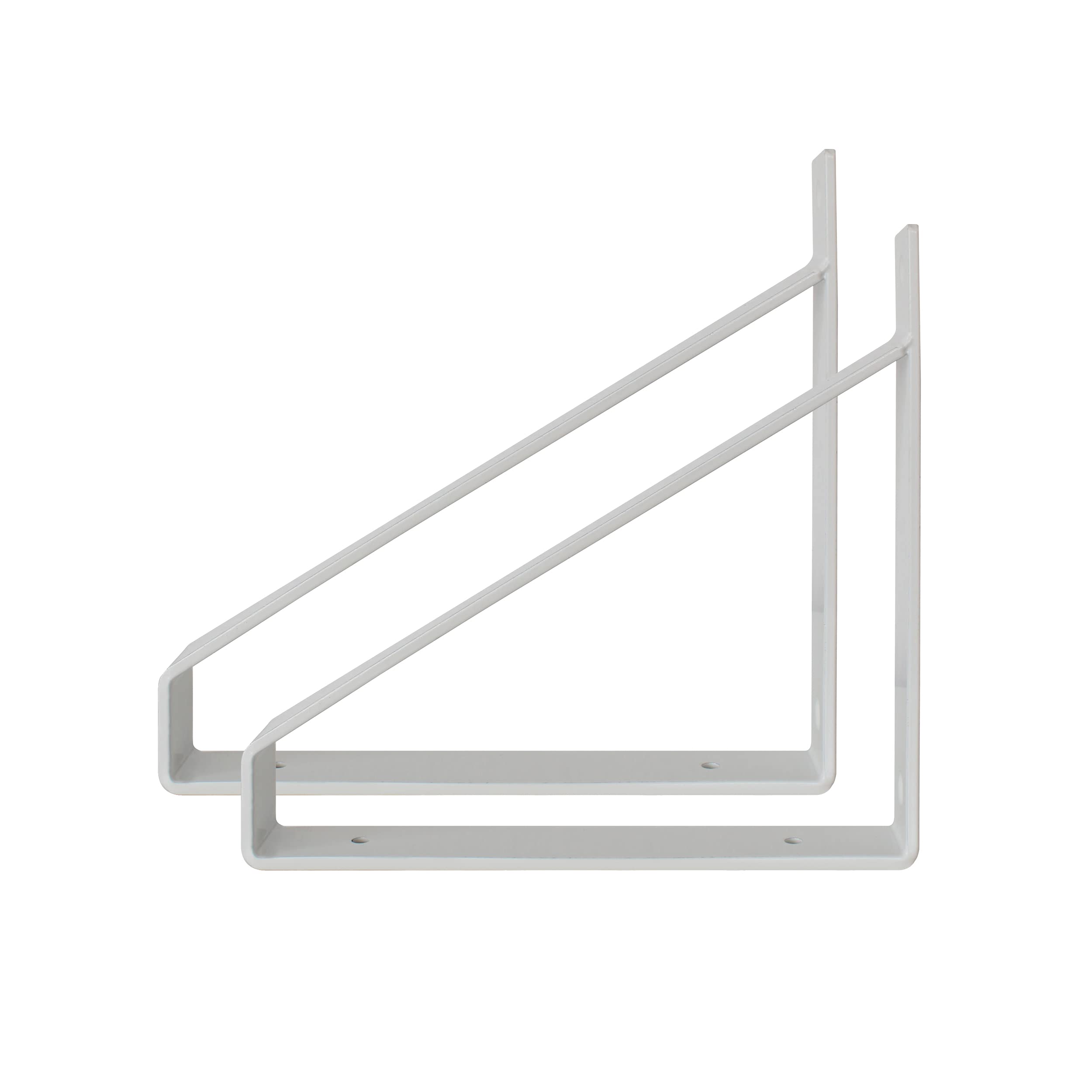 Natural Goods Berlin 1x Estante RAHMEN, Sistema De Estantería Cubo Para Estante De 30 Cm, Estante De Pared, Soporte De Pared, Marco Lateral De Metal De Pie Libre (Blanco, 30 X 35cm