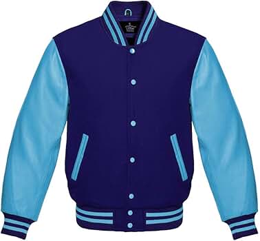 Lishow Fashion Varsity Jacket Baseball Letterman Bomber