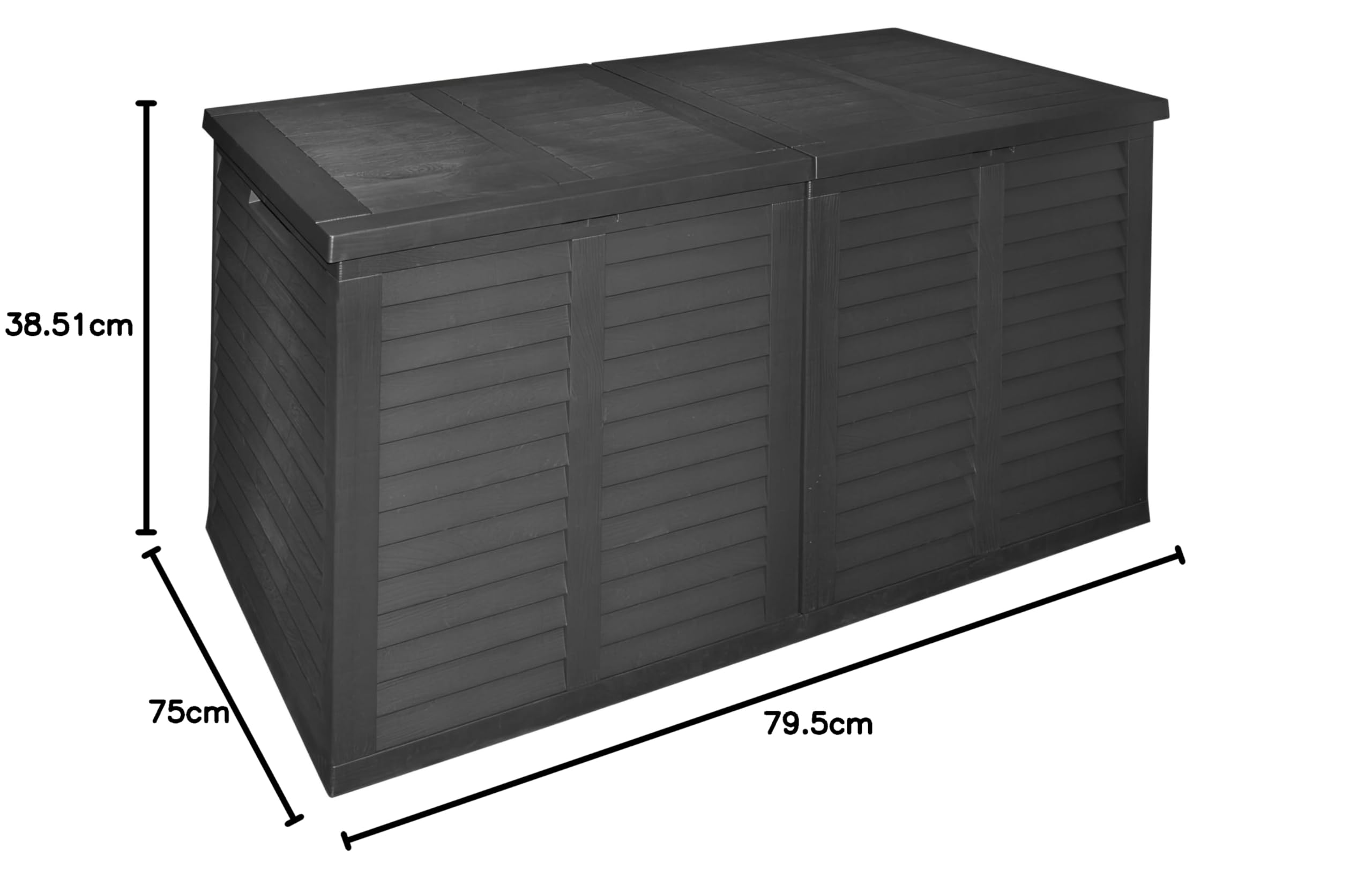 KOOPMAN Szary OGRÓD - 750L - 155X66X80CM