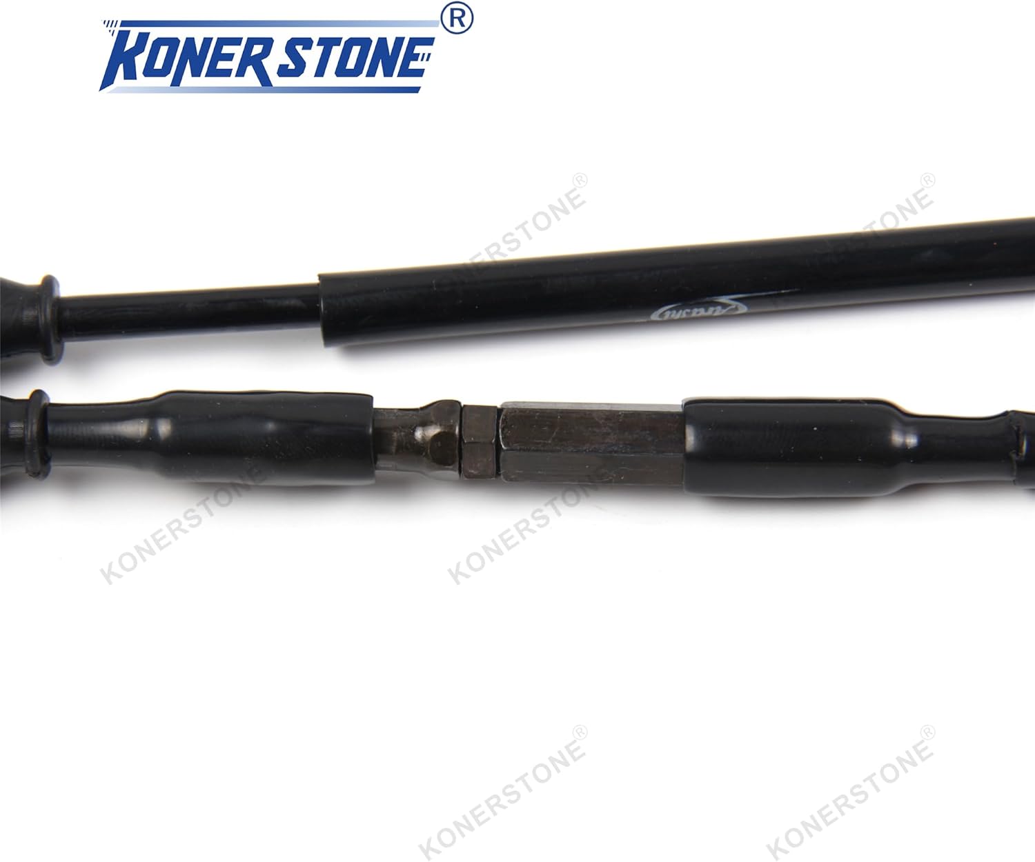 Arashi Throttle Cable for Yamaha YZF R6 2006-2016, Stainless Wire Line and Rubber Motorcycle Replacement Accessories Parts Black