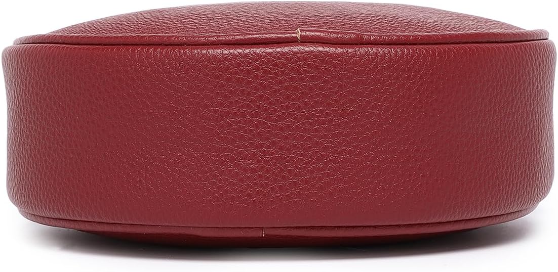 Circle Crossbody Bag for Women NYLON Circle Purse with Zipper Adjustable Knot Shoulder Straps - Image 9