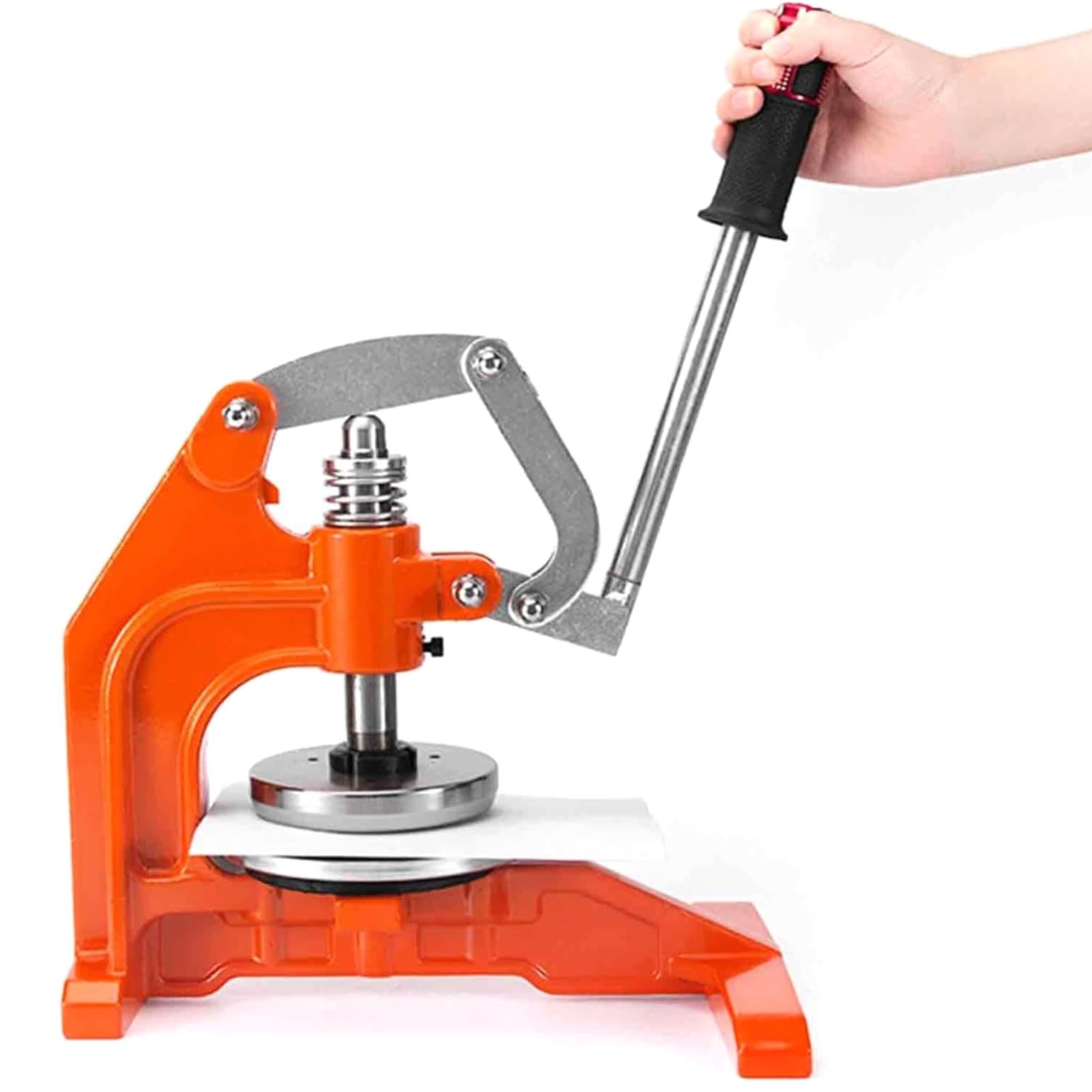Taglierina rotonda per campioni di stoffa, coltello campionatore per tessuti e plastica, taglierina a disco a pressione manuale da 100 mq per campioni di carta e moquette