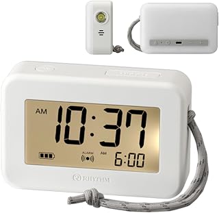 リズム(RHYTHM) LEDランタン 充電式 目覚まし時計 懐中電灯 【もしもの時も灯るランタンクロック】 防水 防塵性能 (IP44相当) 連続72時間点灯 停電対策 防災グッズ 小型 9YYA45RH08