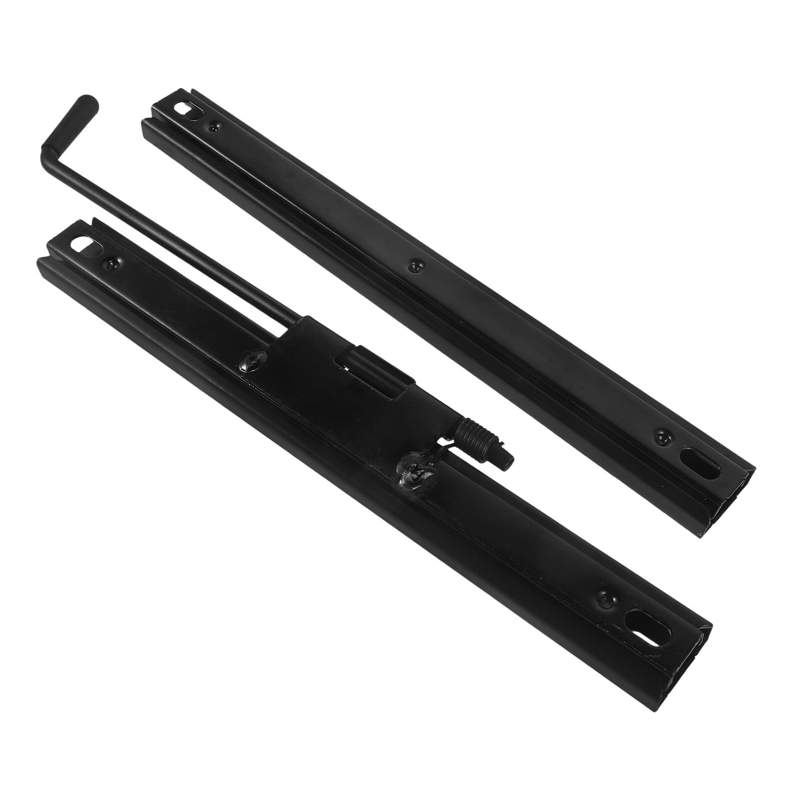 Coppia Binari Scorrevoli per Sedile Auto in Ferro Nero