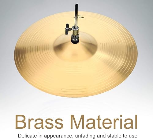 Miniatura 3 de Platillo Splash de 10.0in, acabado tradicional de latón para juego de tambor, platillos clásicos, accesorio de instrumento musical personalizado