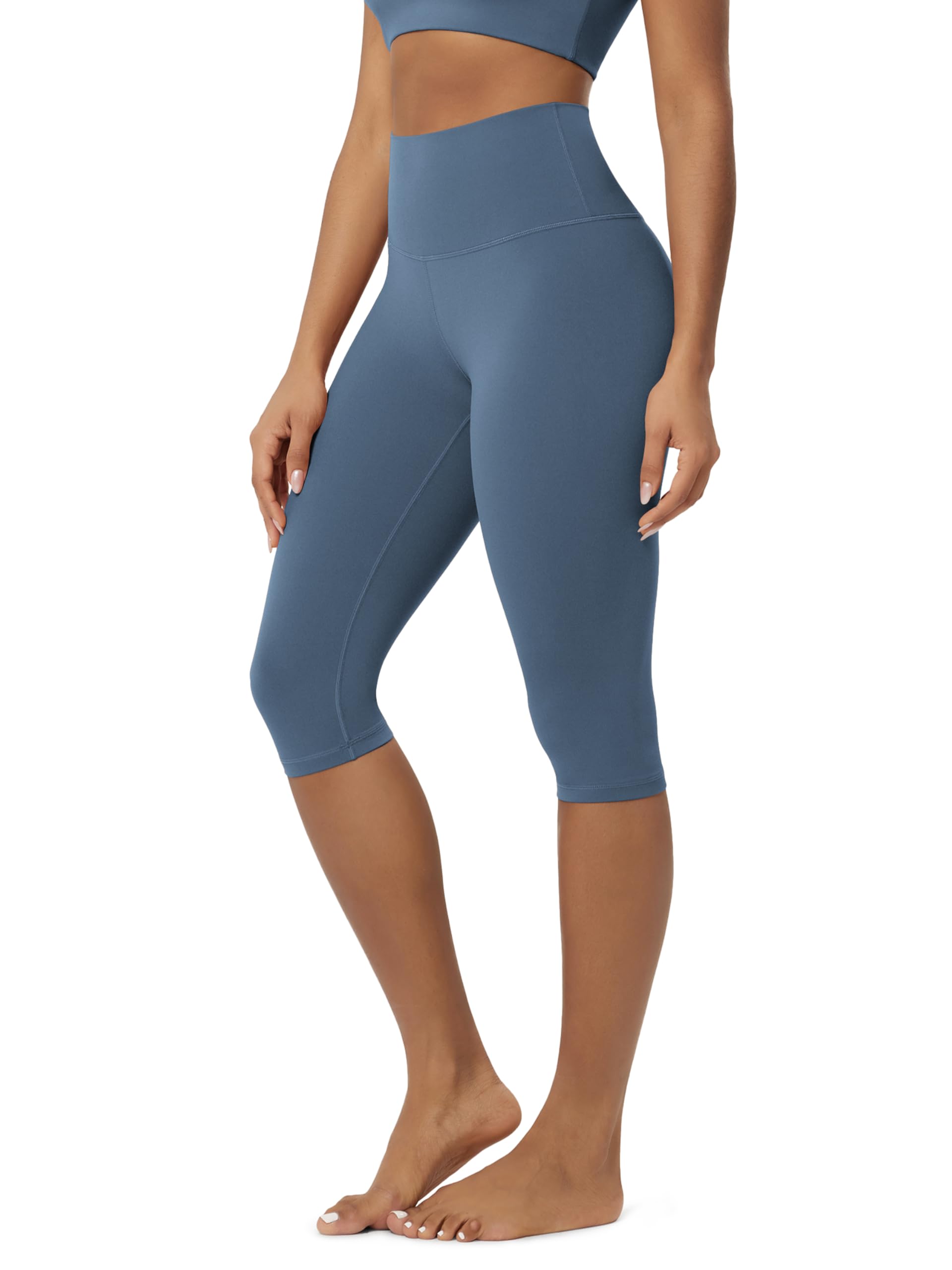 ODODOS Buttery Soft Lounge Yoga Capris for Women 14 19 21 High Waist Capri Leggings