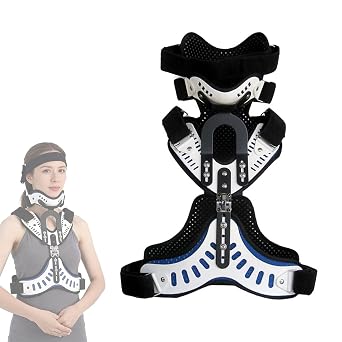 Adjustable Immobilization Brace, Detachable Breathable Padding Cervical Orthotic, Adult Breathable Model/Adjustable Angle Model for Cervical SprainAdjustable