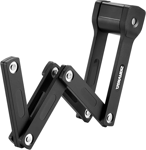 Miniatura 9 de Cerradura de bicicleta plegable para bicicleta Scooter Cerraduras plegables con 3 llaves Cerradura de bicicleta resistente con soporte de montaje