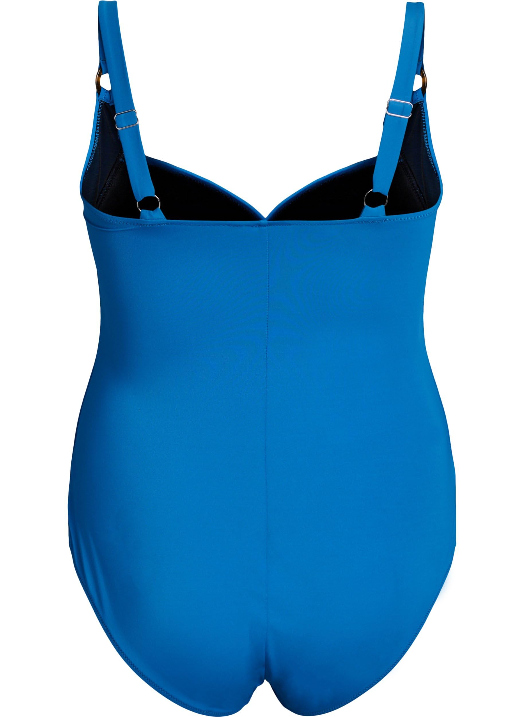 Zizzi Swim by Damen Große Größen Badeanzug Gesteppt Größe 42-60