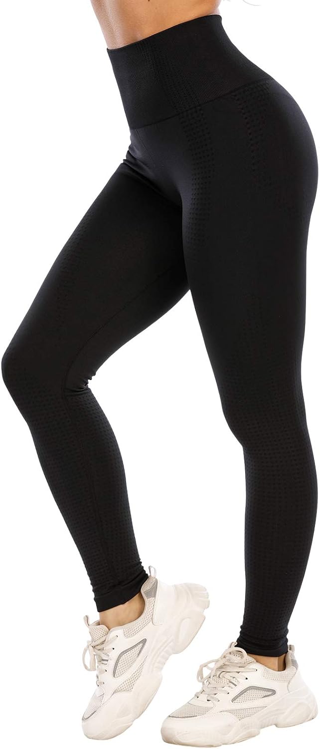 Womens Scrunch Butt Lifting Leggings Seamless High Waist Elastic Workout Gym Leggings Tummy Control Yoga Pants