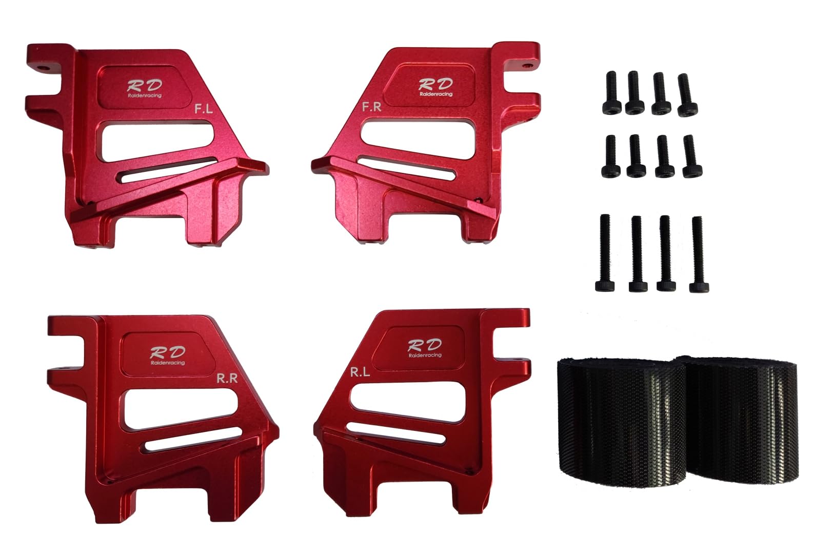 Aluminium Alloy Tall Battery Holder Mount Hold Down for Traxxas 1/5 X-MAXX - RED