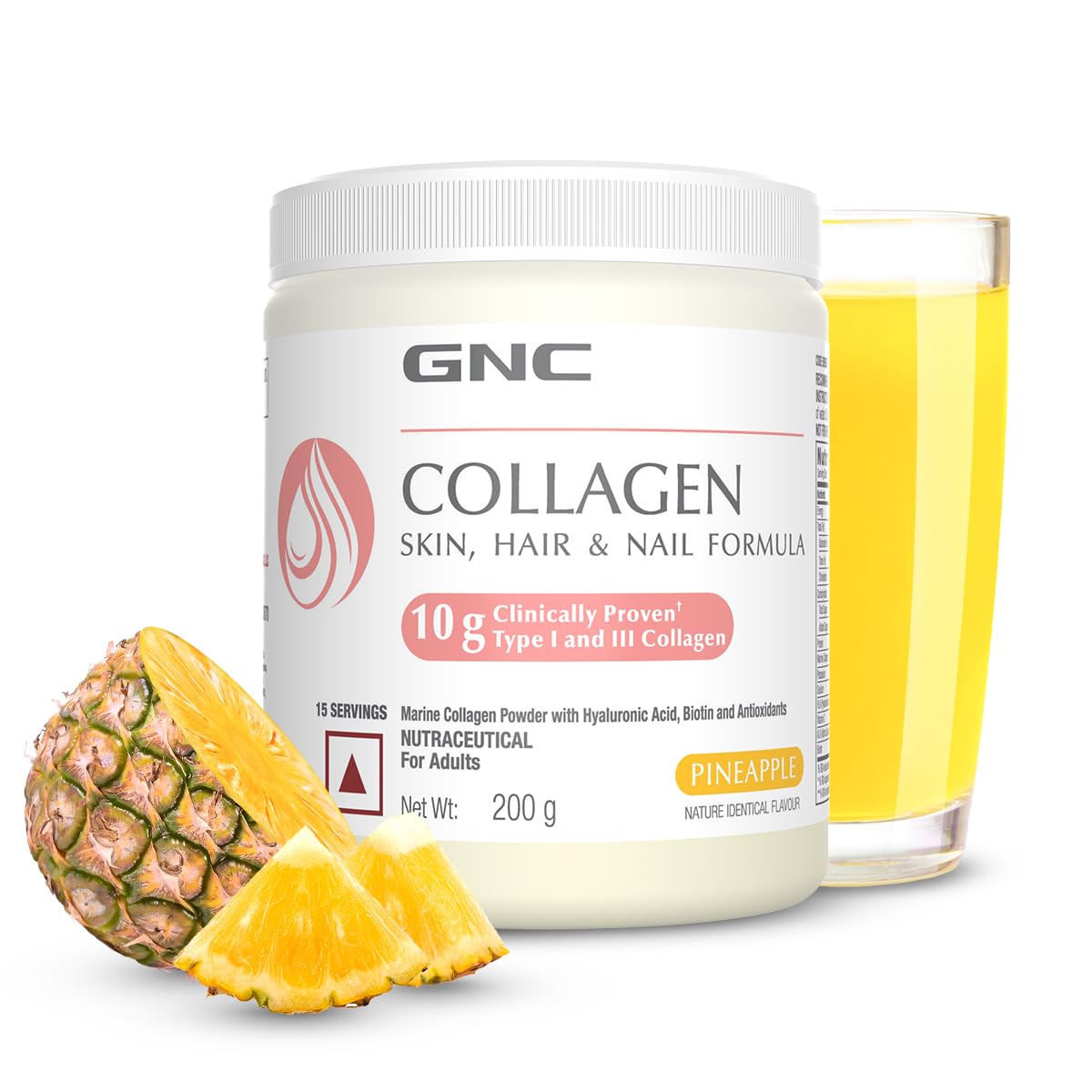 See full amazon price history chart for GNC Marine Collagen,Indias Only 10 Gm Clinically Proven Collagen,200 Gm, Radiant & Youthful Skin,Reduces Fine Lines & Wrinkles, Healthy Skin,Hair & Nails,Mulated In Usa,Pineapple Flavour - Powder GNC Marine Collagen,Indias Only 10 Gm Clinically Proven Collagen,200 Gm, Radiant & Youthful Skin,Reduces Fine Lines & Wrinkles, Healthy Skin,Hair & Nails,Mulated In Usa,Pineapple Flavour - Powder (B0C2VJYZWW) Amazon Price History, Amazon Price Tracker
