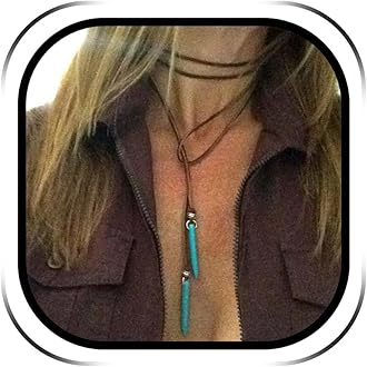 Boho Necklaces for Women Western Jewelry Accessories Country Concert Outfits for Women Layered Brown Choker Necklace Leather Boho Western Dress
