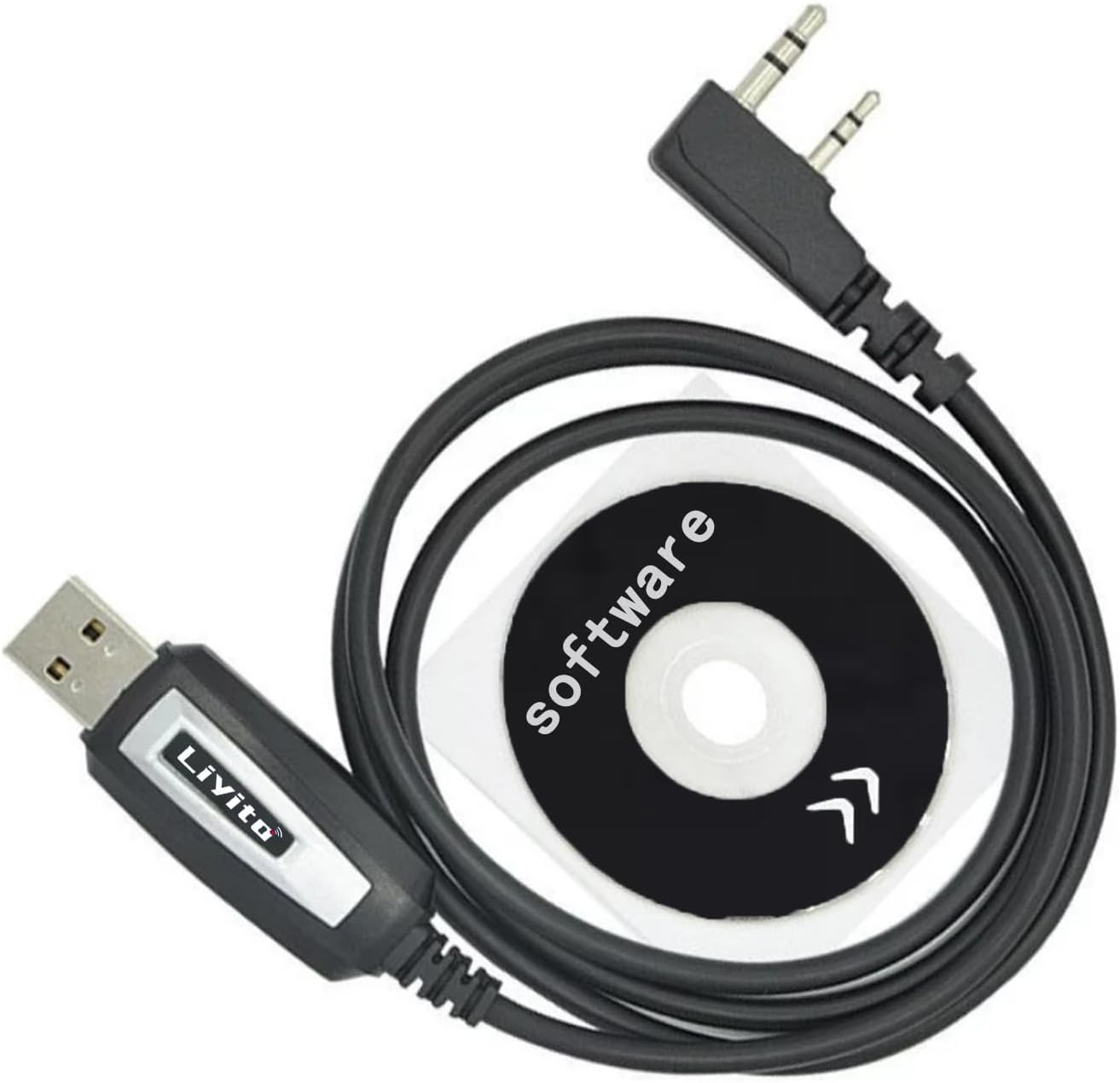 USB Programming Cable, Support Chirp for BF-888s 5RM(AR-5RM) UV-5R UV-5G Plus F8GP UV-82(HP) AR-5RM, BF-F8HP PRO, UV-5G Plus, 5RH Pro, GM-5RH, K5 Plus, GM-5RH, Accessories