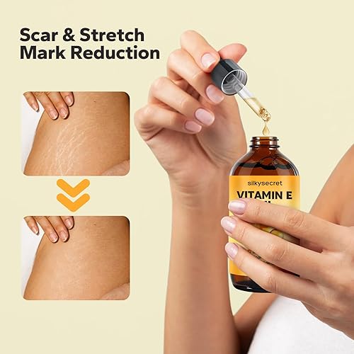 Miniatura 5 de Aceite orgánico de vitamina E (4.05 onzas líquidas), 50,000 UI hidratante facial y corporal con aceites de almendras, jojoba y rosa mosqueta,